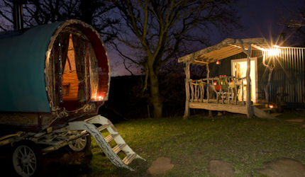 Experience rural Wales from a traditional gypsy caravan